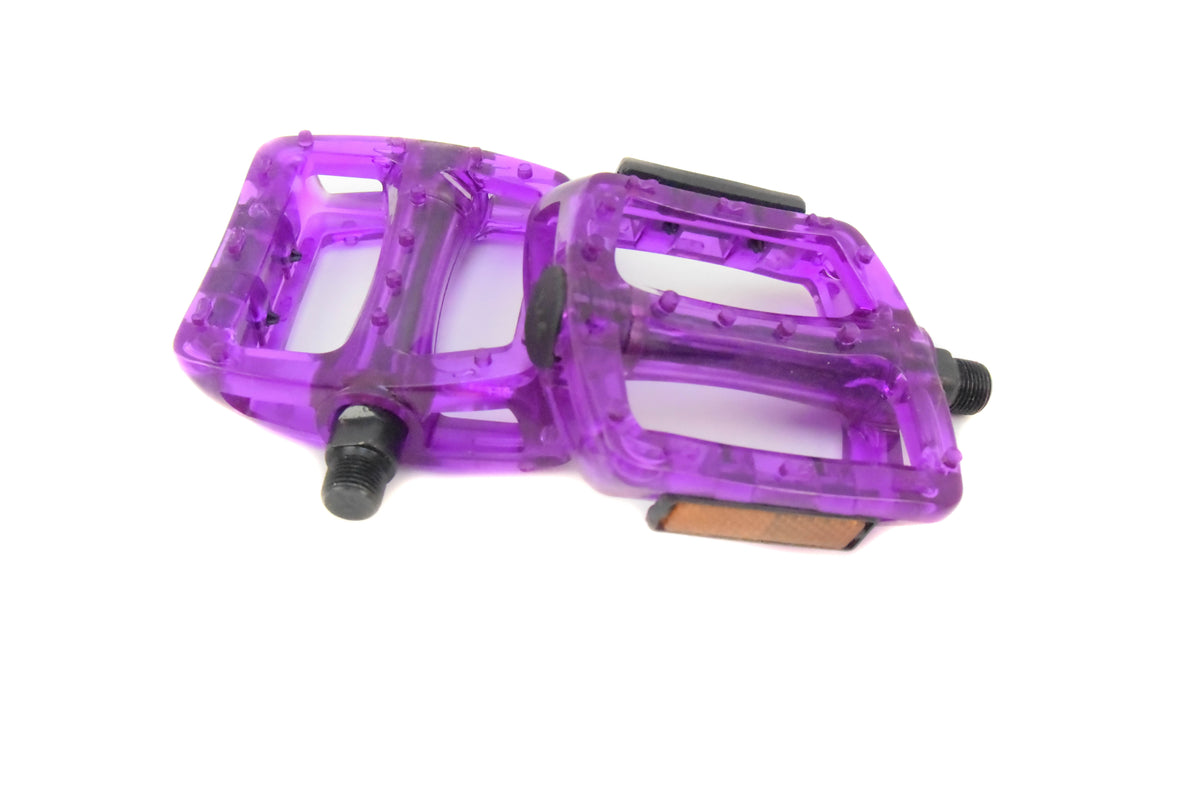 purpll pedal Purple Plastic Pedals – Dos Cycles