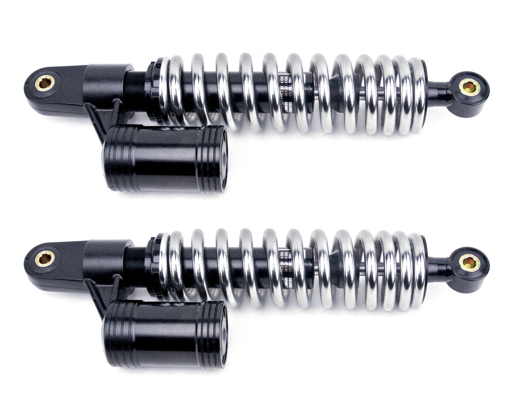 Chrome 300mm Gas Shocks 8mm Dos Cycles