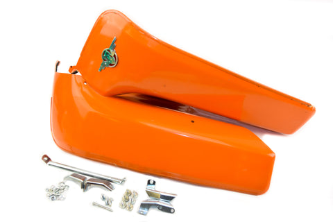 Motobecane Leg Shields - Orange