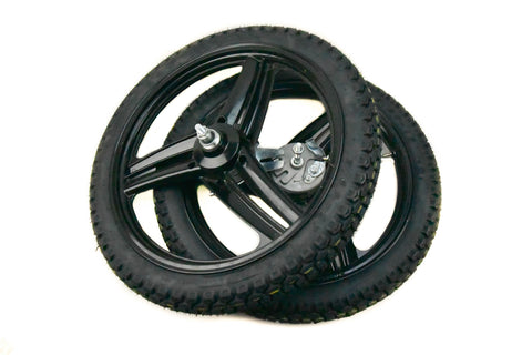Grimeca 17" 3 Blade Peugeot Wheel Set Tire Combo