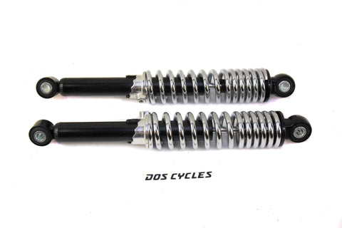 Puch and More Chrome and Black Adjustable Shocks - 300mm