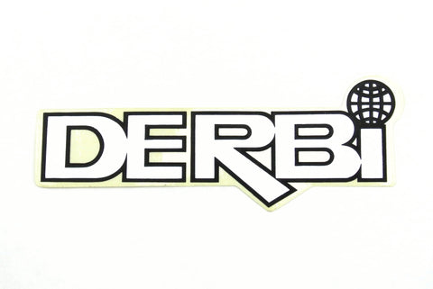 Derbi Globe Sticker - White