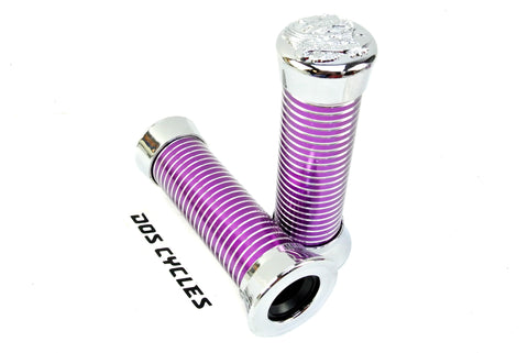 Hokey Purple Slim Stripe Grips