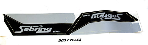 Motomarina Sebring Toolbox Decals - Black/Silver
