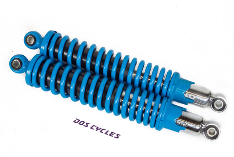 Galop 320mm Blue and Chrome Heavy Duty Adjustable Shocks